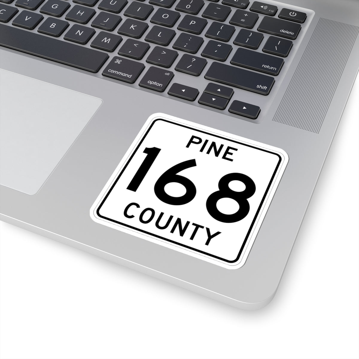 Pine County Route 168 MN (Minnesota) (Road Sign) STICKER Vinyl Kiss-Cut Decal