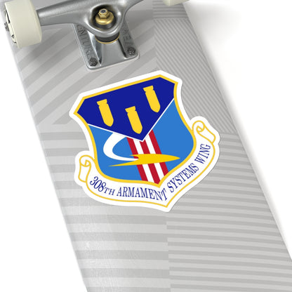 308th Armament Systems Wing (U.S. Air Force) STICKER Vinyl Kiss-Cut Decal-The Sticker Space