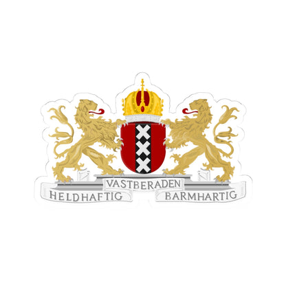 Amsterdam wapen (Netherlands) (Coat of Arms) STICKER Vinyl Kiss-Cut Decal