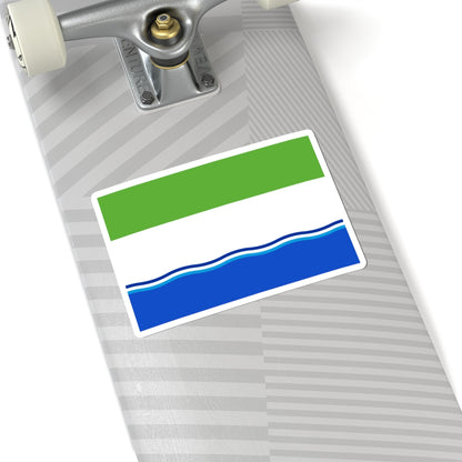 Flag of Belogorsky rayon Amur oblast (Russia) STICKER Vinyl Kiss-Cut Decal