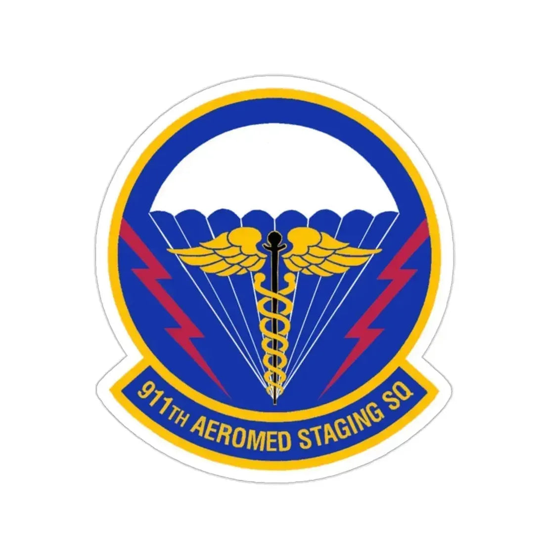 911 Aeromedical Staging Squadron AFRC (U.S. Air Force) STICKER Vinyl Die-Cut Decal 2 Inch - The Sticker Space