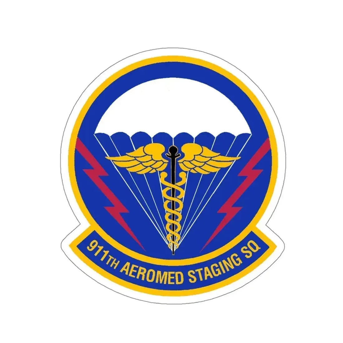 911 Aeromedical Staging Squadron AFRC (U.S. Air Force) STICKER Vinyl Die-Cut Decal 6 Inch - The Sticker Space