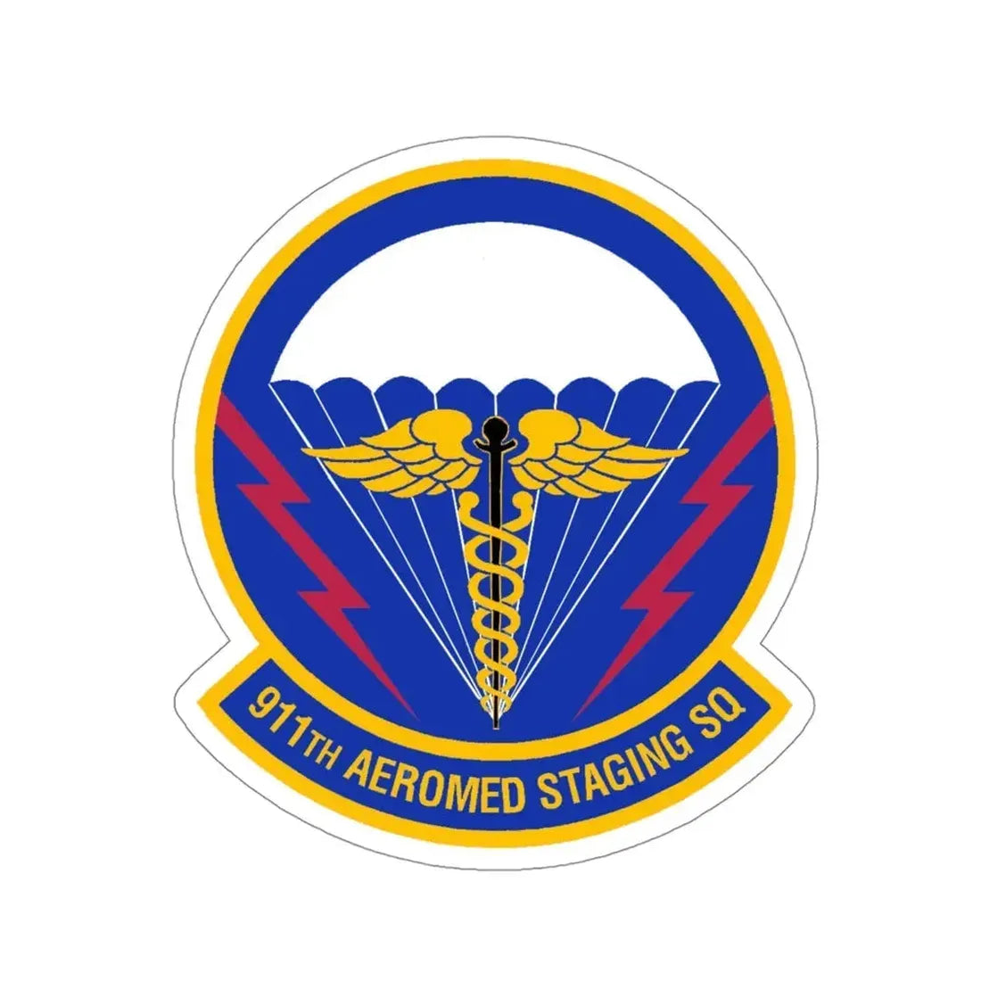 911 Aeromedical Staging Squadron AFRC (U.S. Air Force) STICKER Vinyl Die-Cut Decal - The Sticker Space
