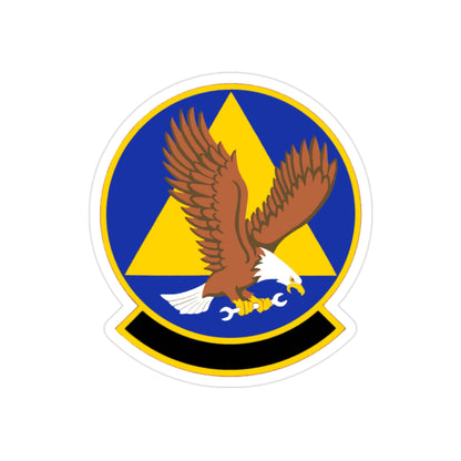 911 Maintenance Squadron AFRC (U.S. Air Force) REVERSE PRINT Transparent STICKER-2" × 2"-The Sticker Space