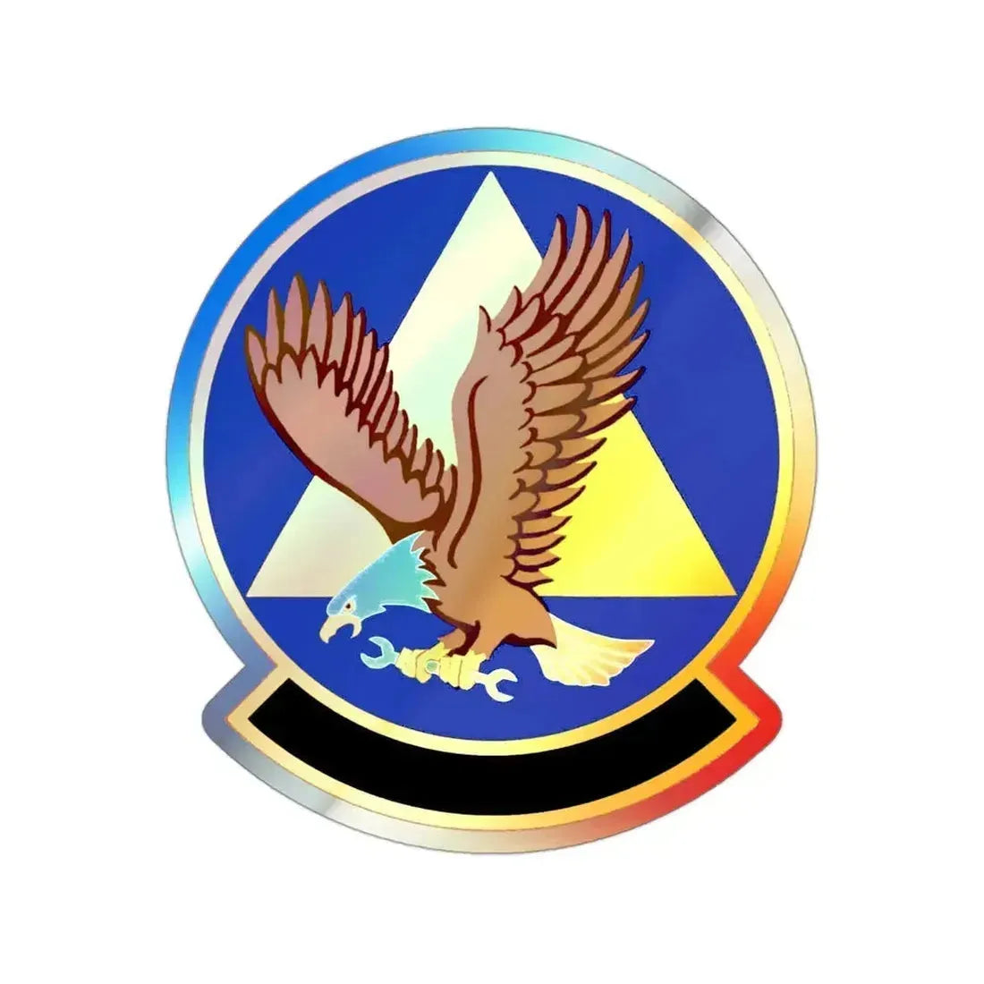 911 Maintenance Squadron AFRC (U.S. Air Force) Holographic STICKER Die-Cut Vinyl Decal 3 Inch Holographic - The Sticker Space