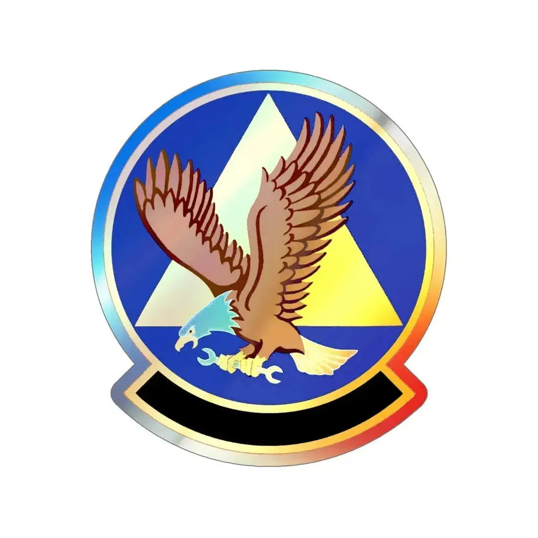 911 Maintenance Squadron AFRC (U.S. Air Force) Holographic STICKER Die-Cut Vinyl Decal 6 Inch Holographic - The Sticker Space