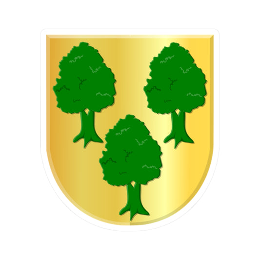 Aldwâld wapen (Netherlands) (Coat of Arms) STICKER Vinyl Kiss-Cut Decal