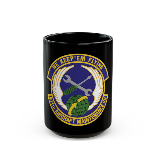 911th Aircraft Maintenance Squadron (U.S. Air Force) Black Coffee Mug-15oz-The Sticker Space