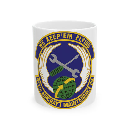 911th Aircraft Maintenance Squadron (U.S. Air Force) White Coffee Mug-11oz-The Sticker Space