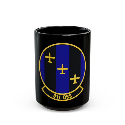 911th Operations Support Squadron (U.S. Air Force) Black Coffee Mug-15oz-The Sticker Space