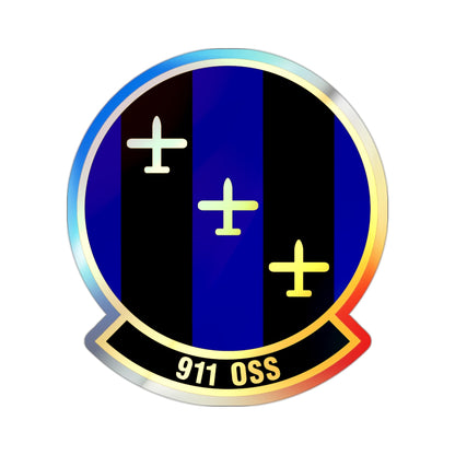 911th Operations Support Squadron (U.S. Air Force) Holographic STICKER Die-Cut Vinyl Decal-2 Inch-The Sticker Space