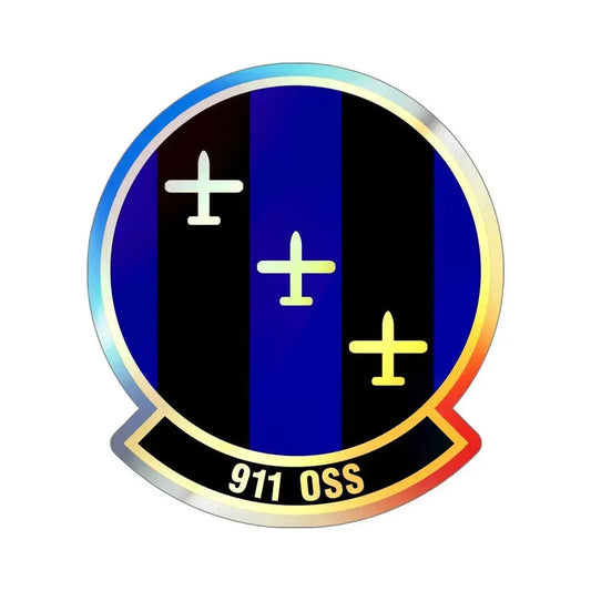 911th Operations Support Squadron (U.S. Air Force) Holographic STICKER Die-Cut Vinyl Decal 6 Inch Holographic - The Sticker Space