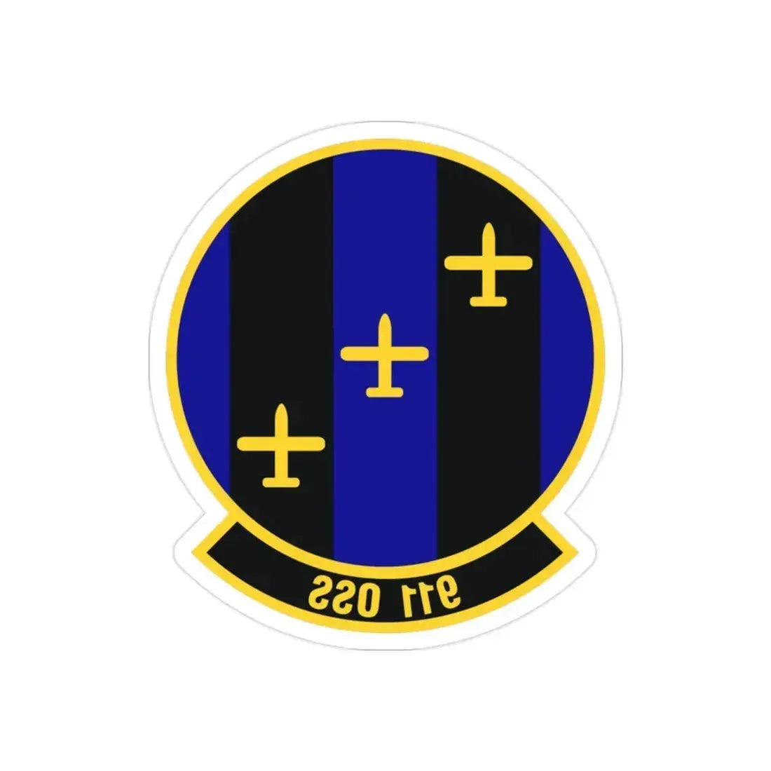 911th Operations Support Squadron (U.S. Air Force) REVERSE PRINT Transparent Die-Cut STICKER 2 Inch Die-Cut Transparent - The Sticker Space