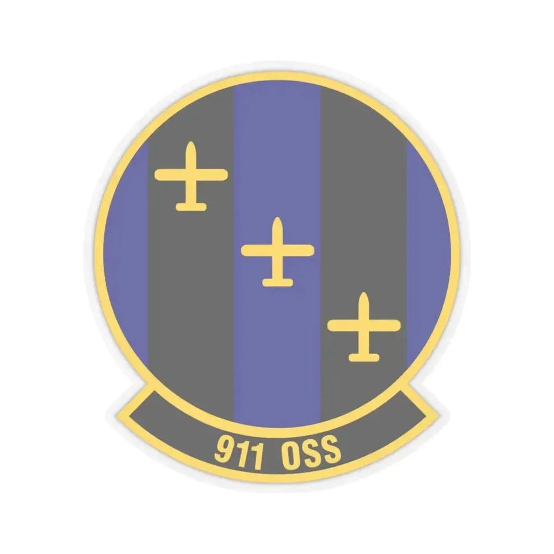 911th Operations Support Squadron (U.S. Air Force) STICKER Vinyl Kiss-Cut Decal 3 Inch Transparent - The Sticker Space