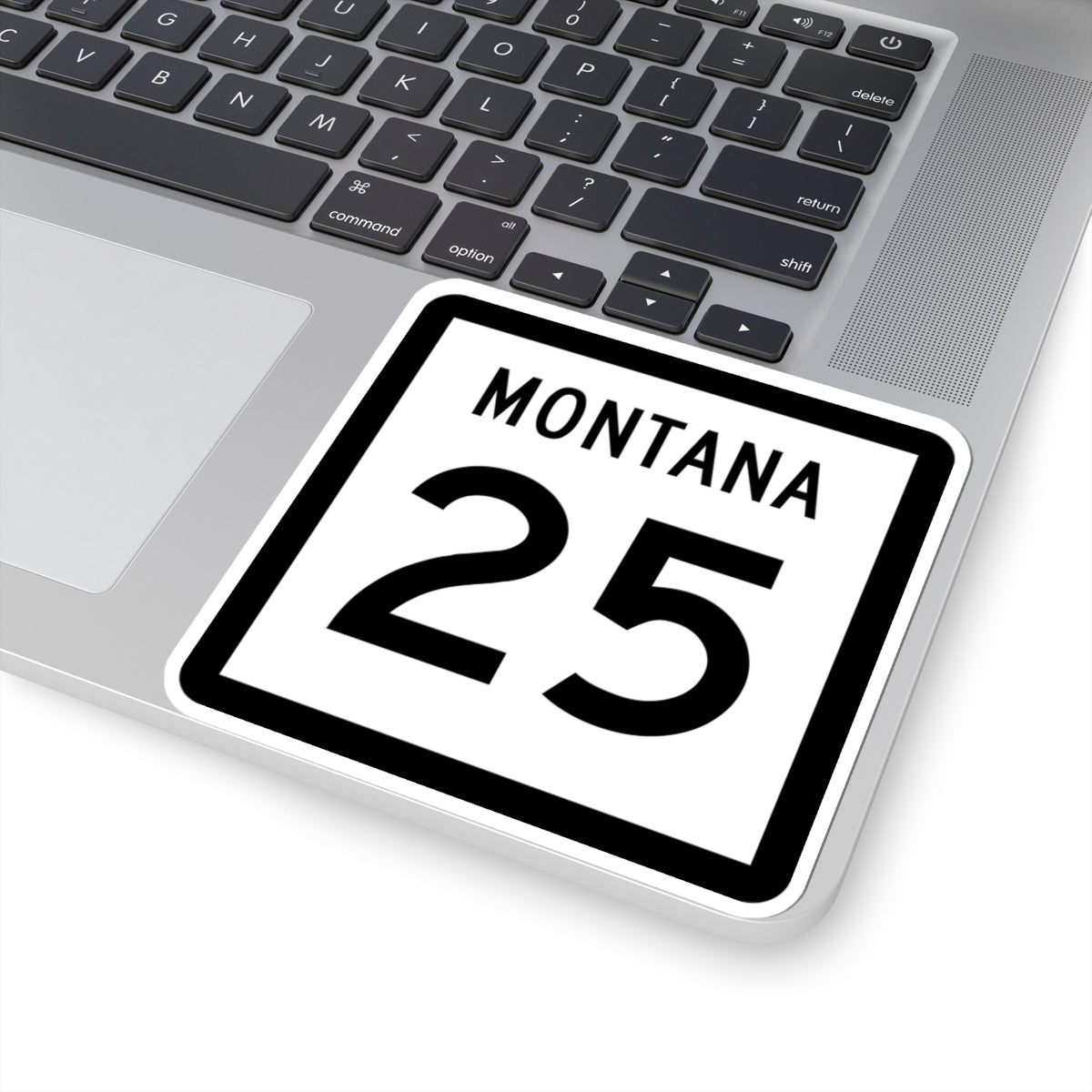 MT-25 (Montana) (Road Sign) STICKER Vinyl Kiss-Cut Decal