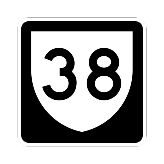 PR urban primary 38 (Puerto Rico) (Road Sign) STICKER Vinyl Kiss-Cut Decal