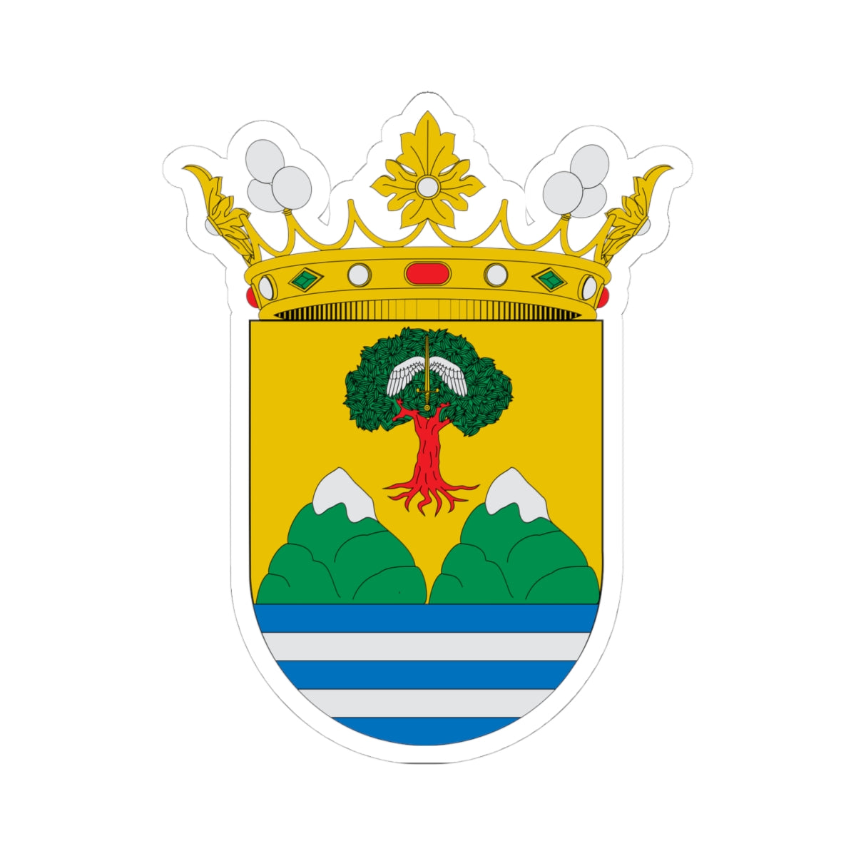 Escudo de Nacimiento (Spain) (Coat of Arms) STICKER Vinyl Kiss-Cut Decal