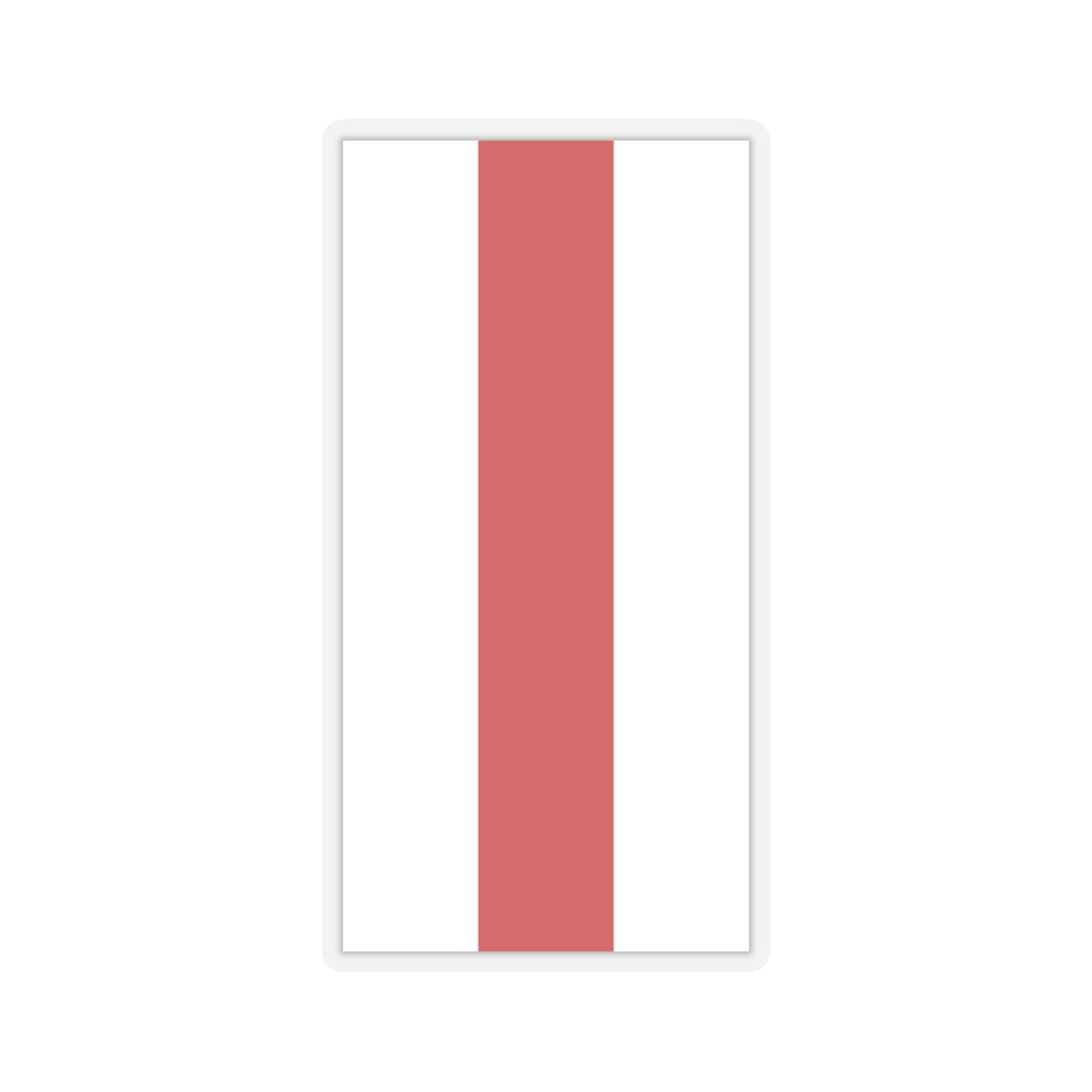 Flag of Belarus 1918 1991-1995 vertical (Belarus) STICKER Vinyl Kiss-Cut Decal