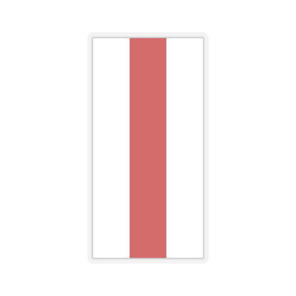 Flag of Belarus 1918 1991-1995 vertical (Belarus) STICKER Vinyl Kiss-Cut Decal
