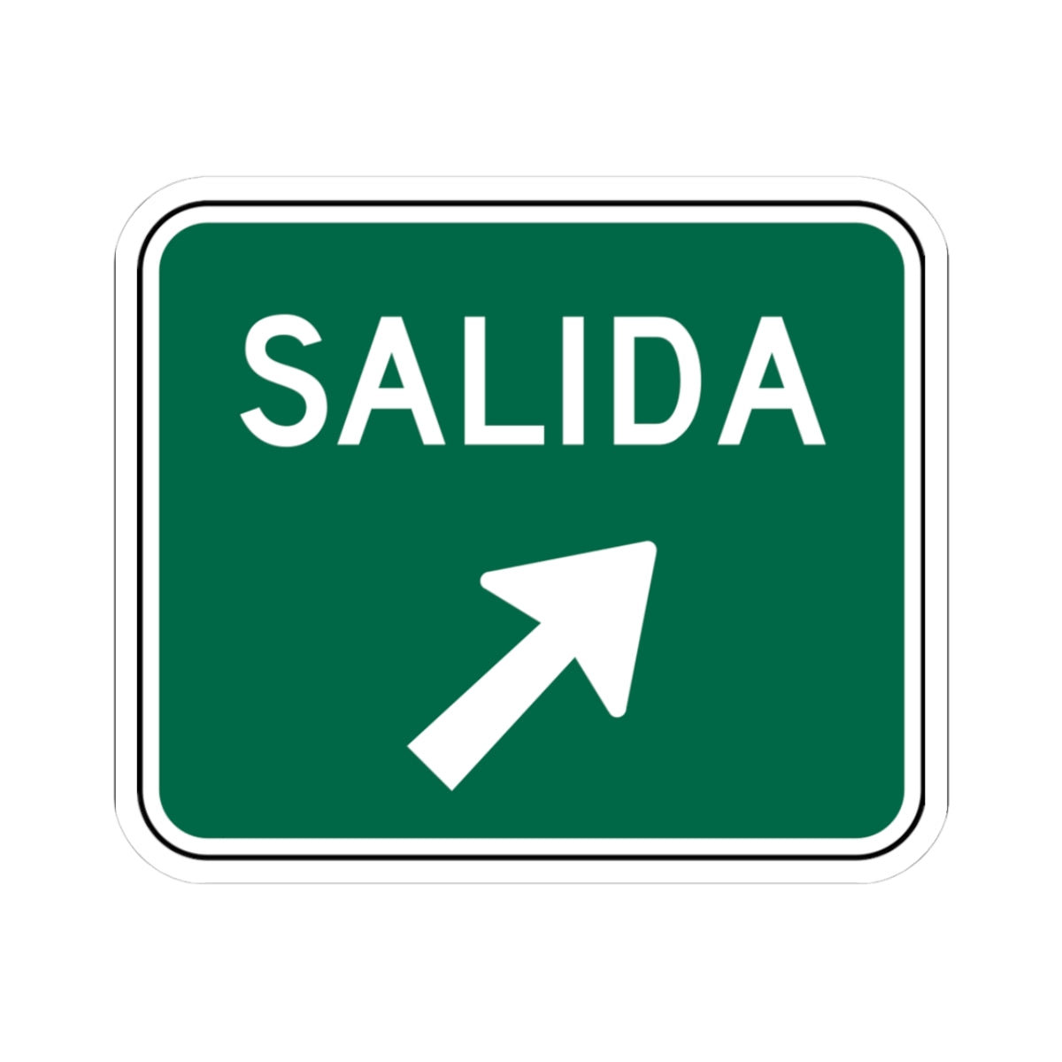 MUTCD-PR E5-1D (Puerto Rico) (Road Sign) STICKER Vinyl Kiss-Cut Decal