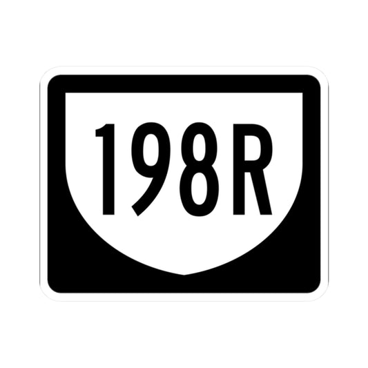 PR urban primary 198R (Puerto Rico) (Road Sign) STICKER Vinyl Kiss-Cut Decal