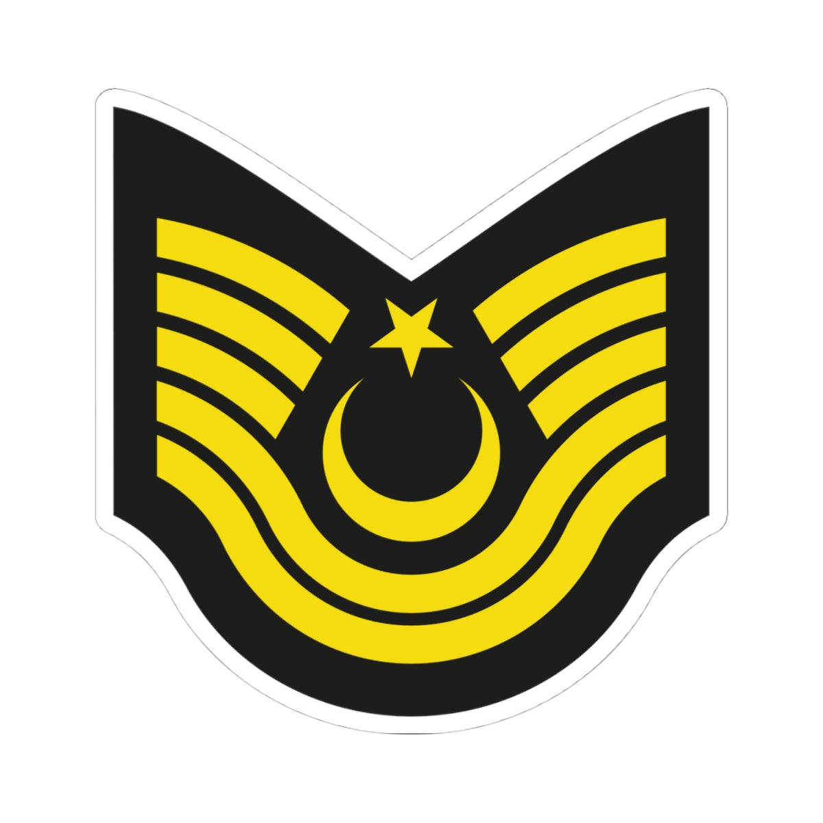 Army TUR OR 07 (Turkey) (Military Rank) STICKER Vinyl Kiss-Cut Decal