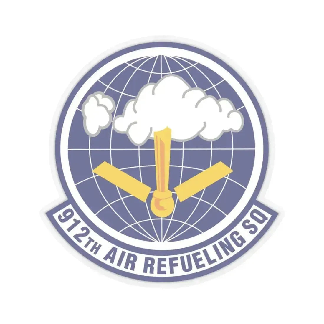 912th Air Refueling Squadron (U.S. Air Force) STICKER Vinyl Kiss-Cut Decal 3 Inch Transparent - The Sticker Space
