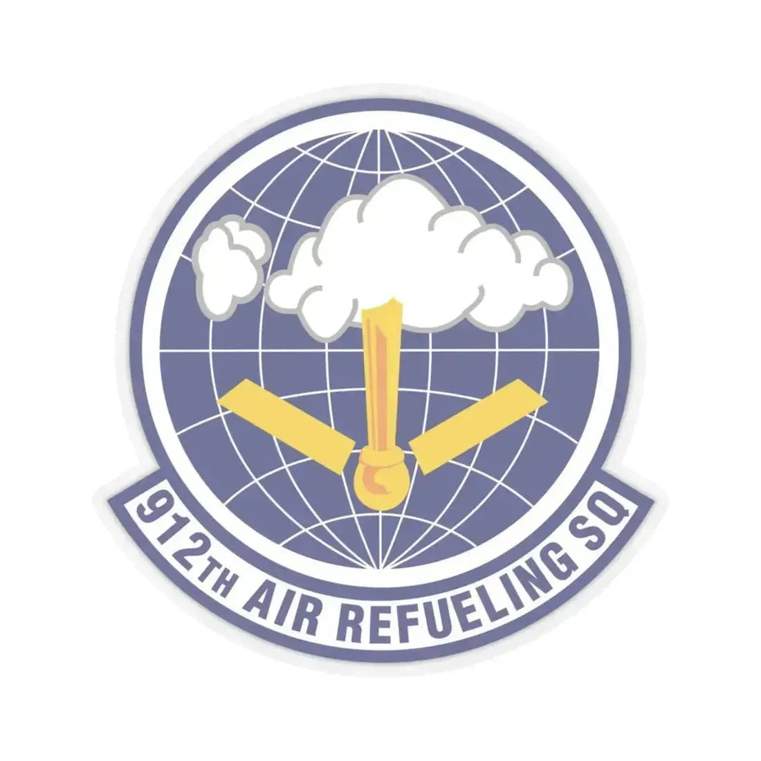 912th Air Refueling Squadron (U.S. Air Force) STICKER Vinyl Kiss-Cut Decal 6 Inch Transparent - The Sticker Space
