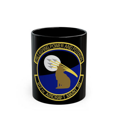 912th Aircraft Maintenance Squadron (U.S. Air Force) Black Coffee Mug-11oz-The Sticker Space