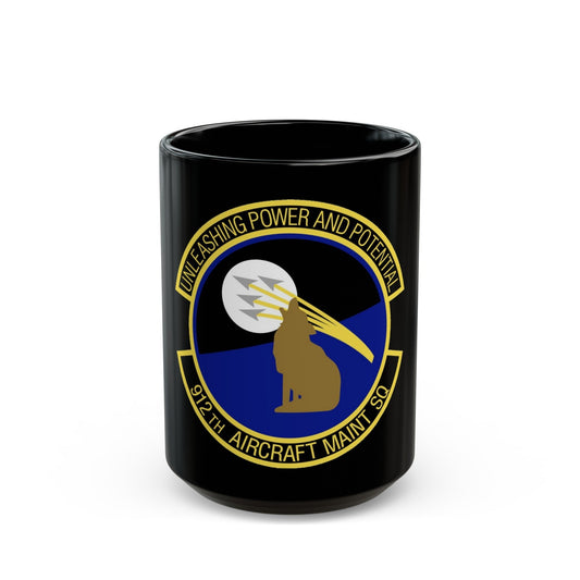 912th Aircraft Maintenance Squadron (U.S. Air Force) Black Coffee Mug-15oz-The Sticker Space