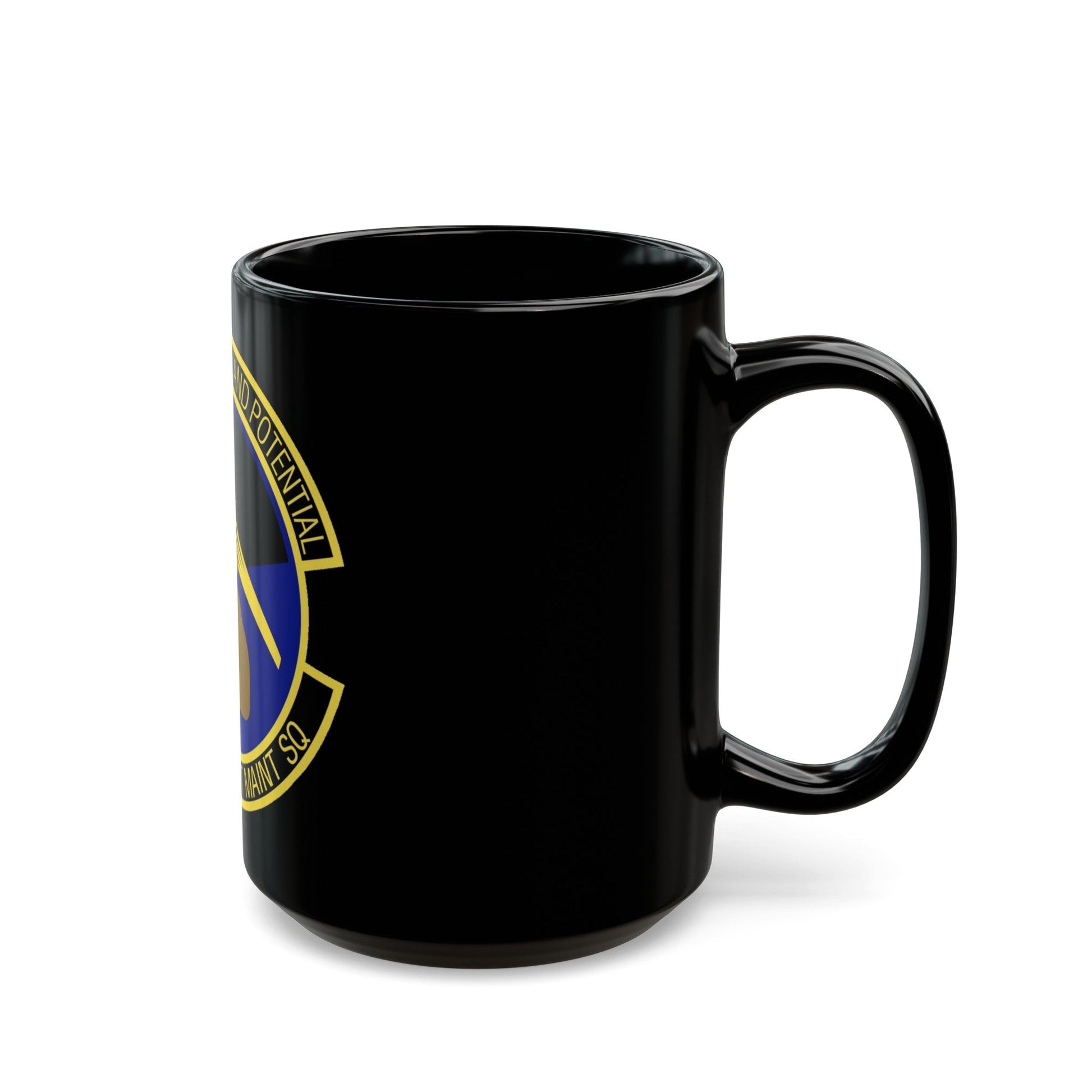 912th Aircraft Maintenance Squadron (U.S. Air Force) Black Coffee Mug-The Sticker Space