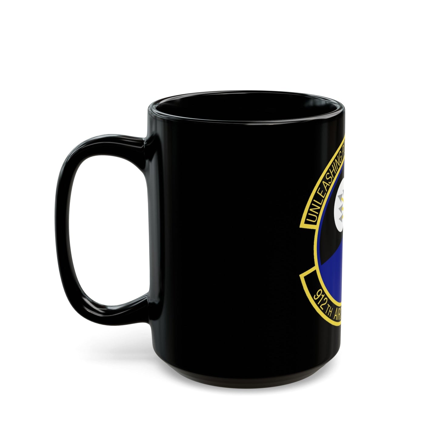 912th Aircraft Maintenance Squadron (U.S. Air Force) Black Coffee Mug-The Sticker Space