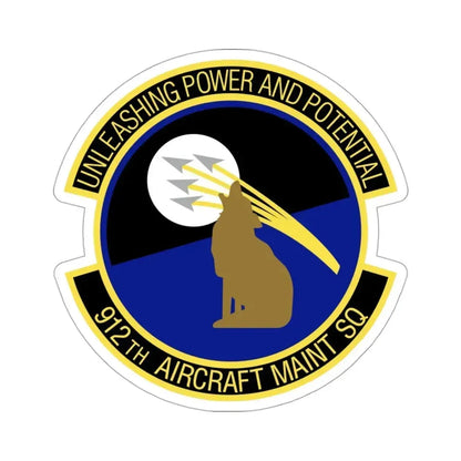 912th Aircraft Maintenance Squadron (U.S. Air Force) STICKER Vinyl Die-Cut Decal 3 Inch - The Sticker Space