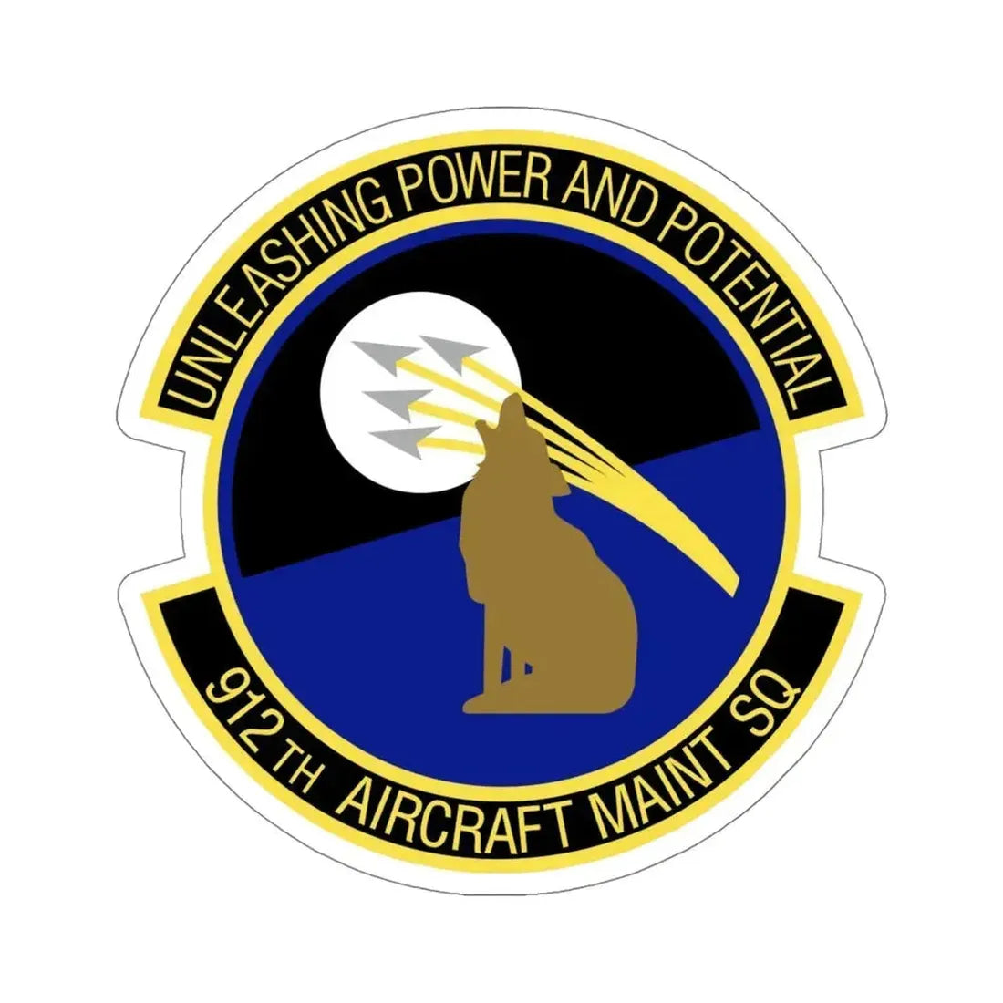 912th Aircraft Maintenance Squadron (U.S. Air Force) STICKER Vinyl Die-Cut Decal 5 Inch - The Sticker Space