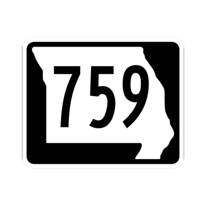 MO-759 (Missouri) (Road Sign) STICKER Vinyl Kiss-Cut Decal
