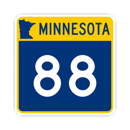 MN-88 (Minnesota) (Road Sign) STICKER Vinyl Kiss-Cut Decal