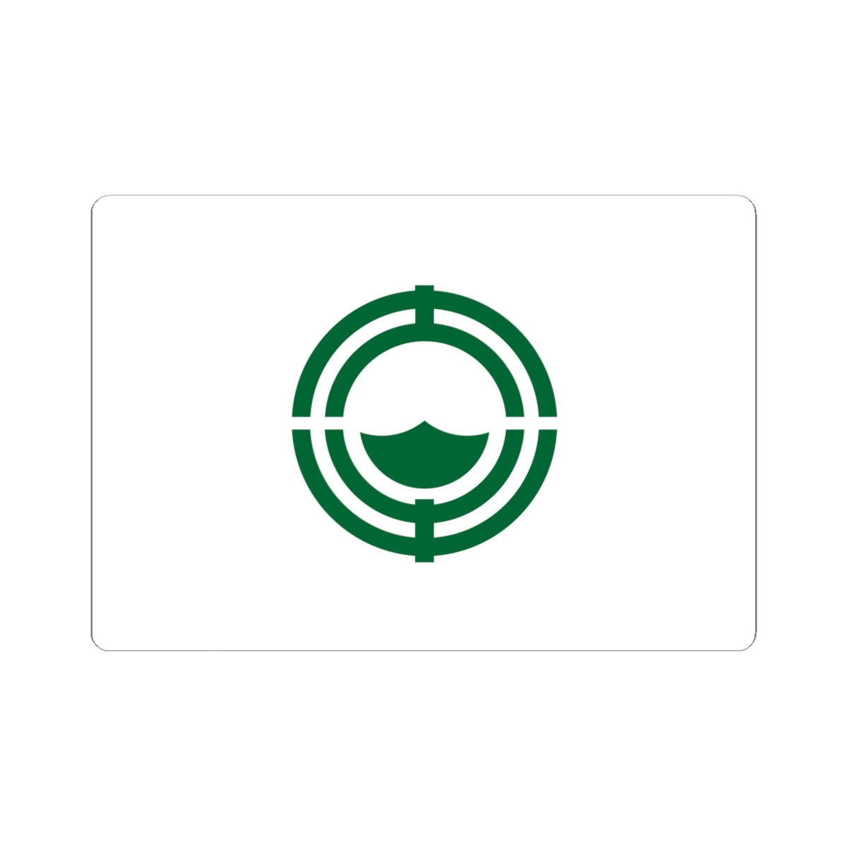 Flag of Oketo Hokkaido (Japan) STICKER Vinyl Kiss-Cut Decal