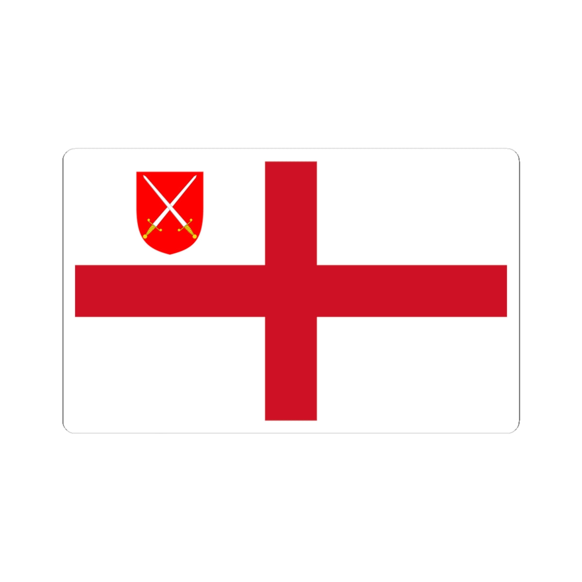 Flag of the Diocese of London (England) STICKER Vinyl Kiss-Cut Decal