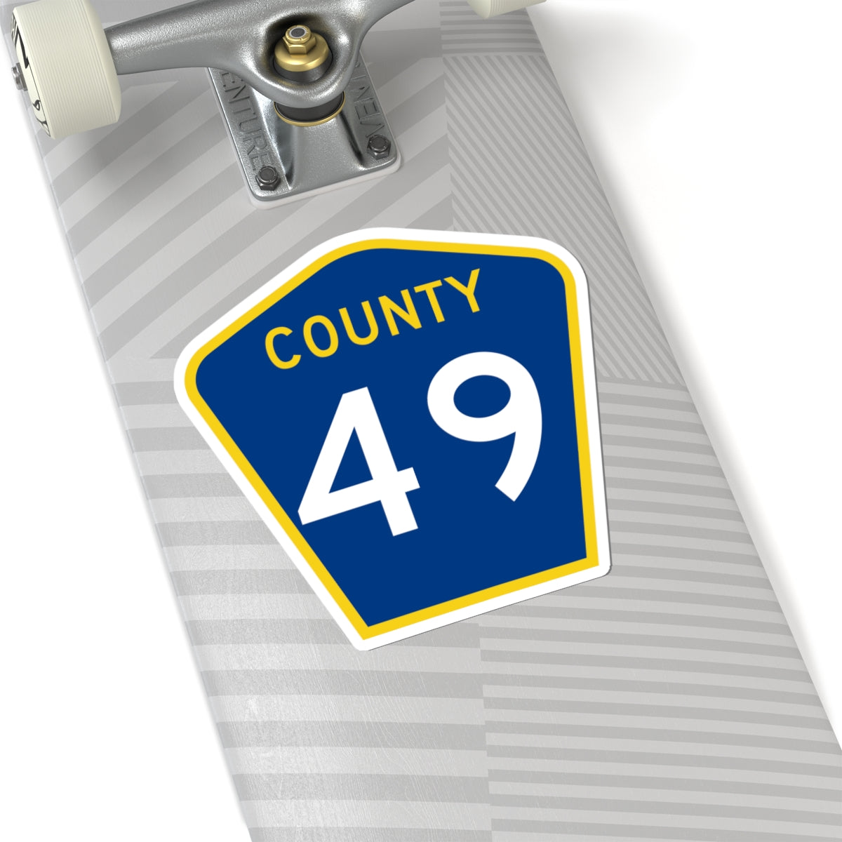 County 49 MN (Minnesota) (Road Sign) STICKER Vinyl Kiss-Cut Decal