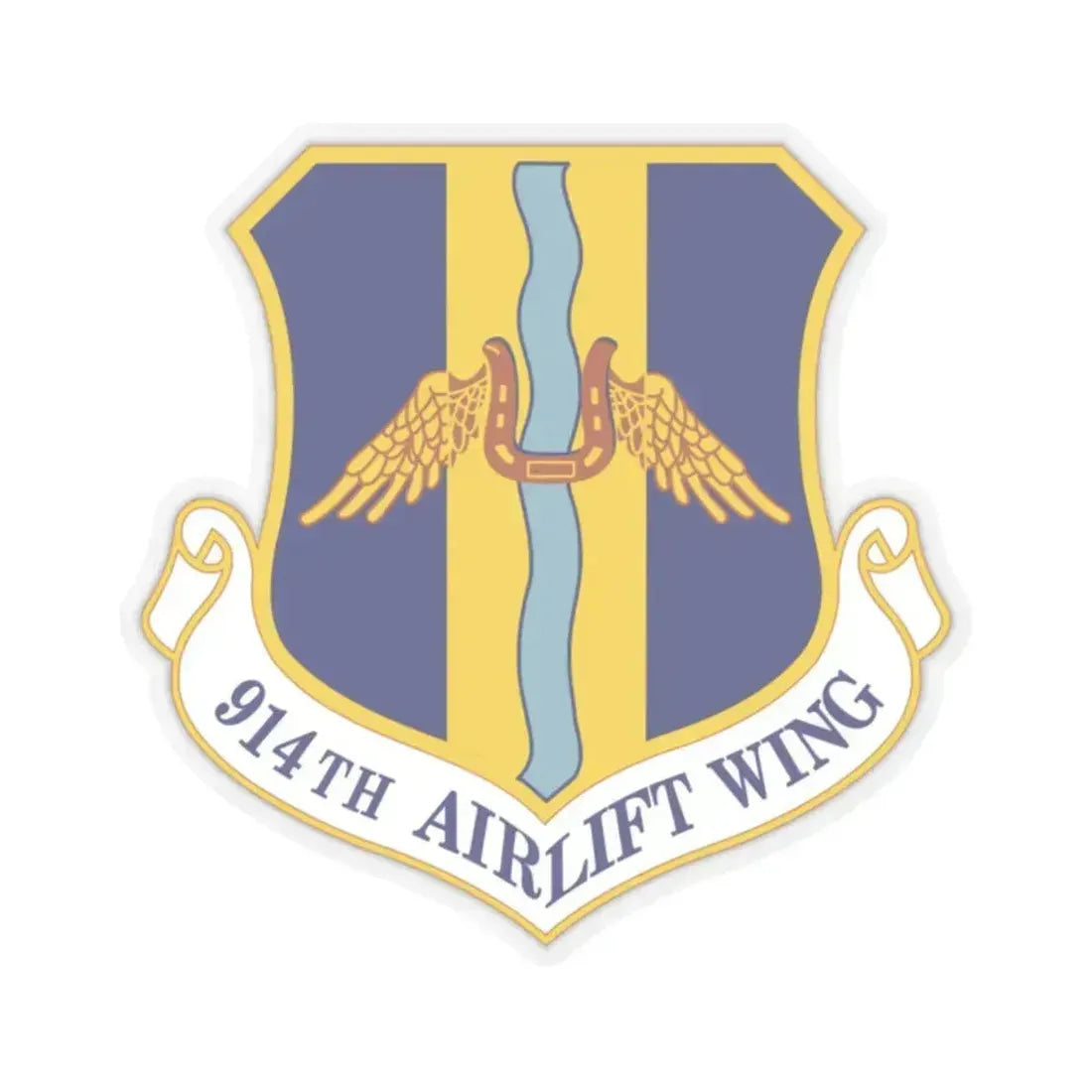 914th Airlift Wing (U.S. Air Force) STICKER Vinyl Kiss-Cut Decal 2 Inch Transparent - The Sticker Space