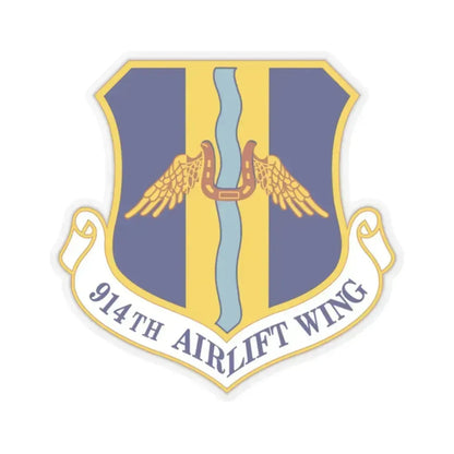 914th Airlift Wing (U.S. Air Force) STICKER Vinyl Kiss-Cut Decal 2 Inch Transparent - The Sticker Space