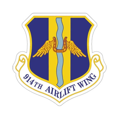 914th Airlift Wing (U.S. Air Force) STICKER Vinyl Kiss-Cut Decal 2 Inch White - The Sticker Space