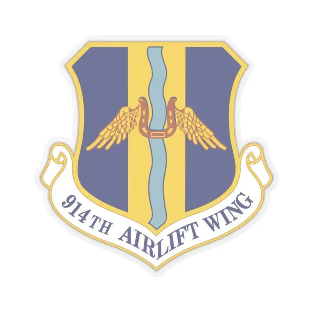 914th Airlift Wing (U.S. Air Force) STICKER Vinyl Kiss-Cut Decal 6 Inch Transparent - The Sticker Space