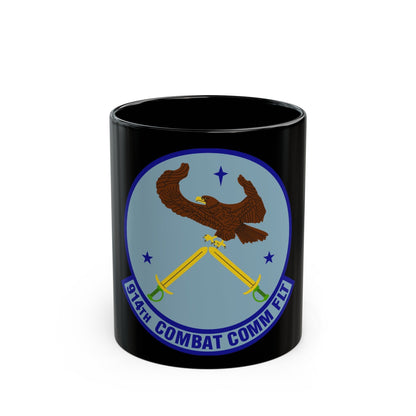 914th Combat Communications Flight (U.S. Air Force) Black Coffee Mug-11oz-The Sticker Space