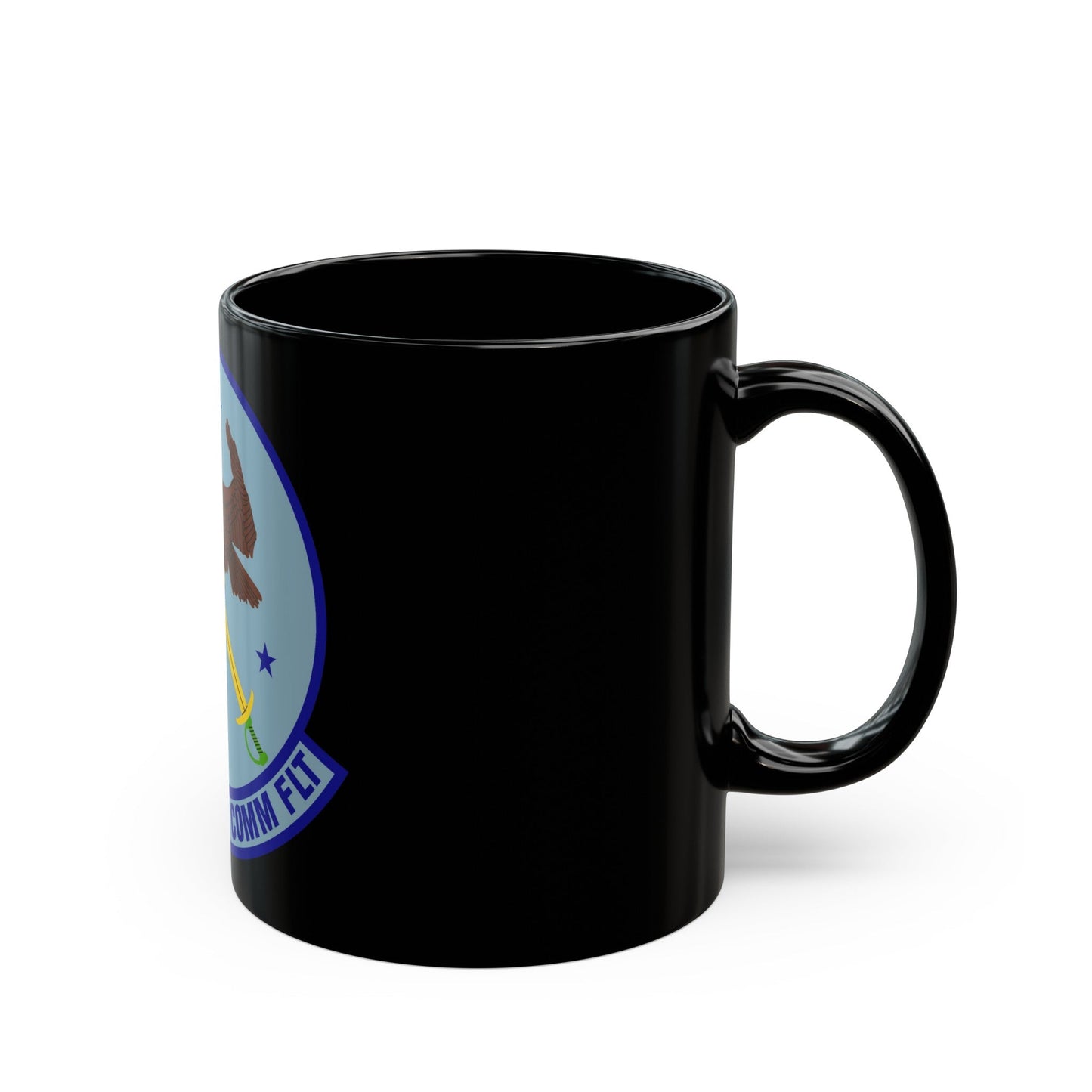 914th Combat Communications Flight (U.S. Air Force) Black Coffee Mug-The Sticker Space