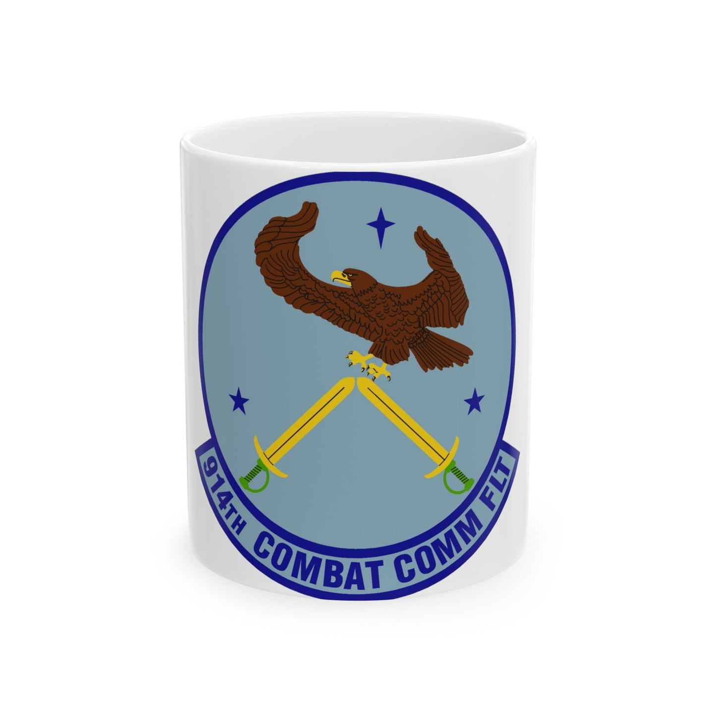 914th Combat Communications Flight (U.S. Air Force) White Coffee Mug-11oz-The Sticker Space