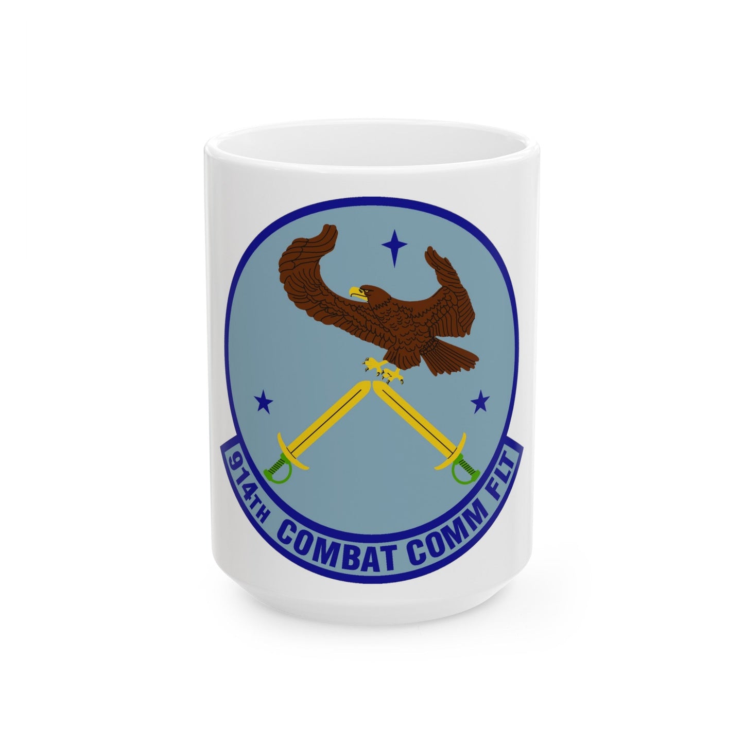 914th Combat Communications Flight (U.S. Air Force) White Coffee Mug-15oz-The Sticker Space