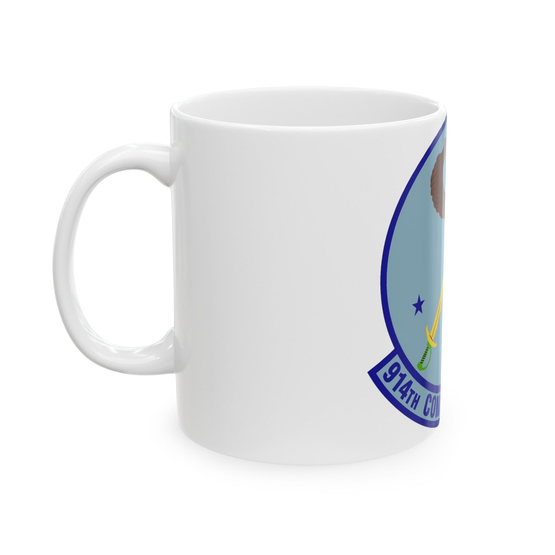 914th Combat Communications Flight (U.S. Air Force) White Coffee Mug-The Sticker Space