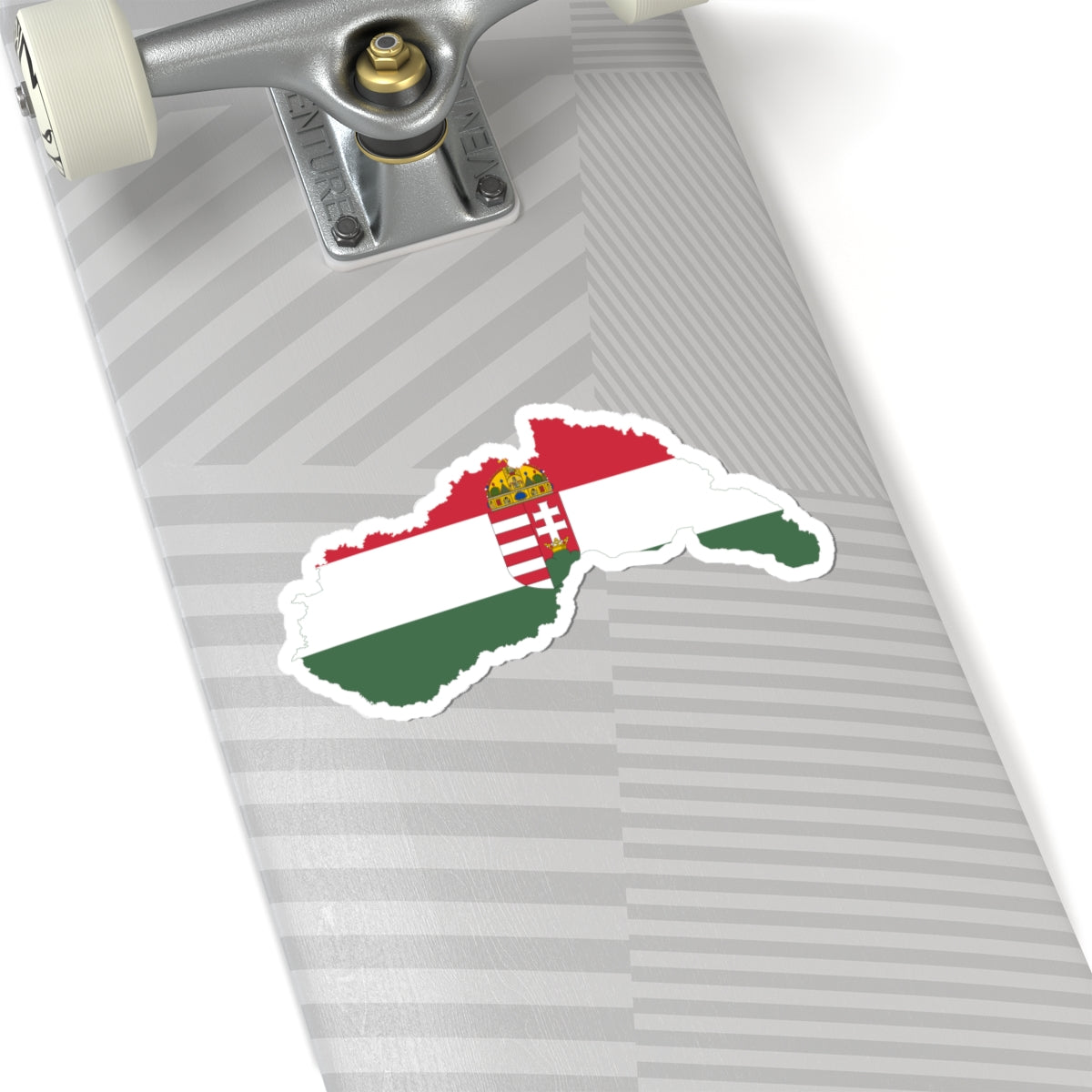 Flag-map of Hungary 1940-1941 (Hungary) STICKER Vinyl Kiss-Cut Decal