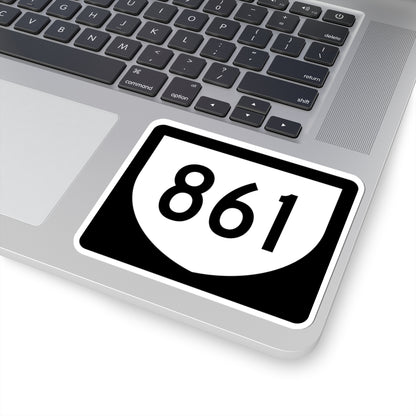 PR urban primary 861 (Puerto Rico) (Road Sign) STICKER Vinyl Kiss-Cut Decal